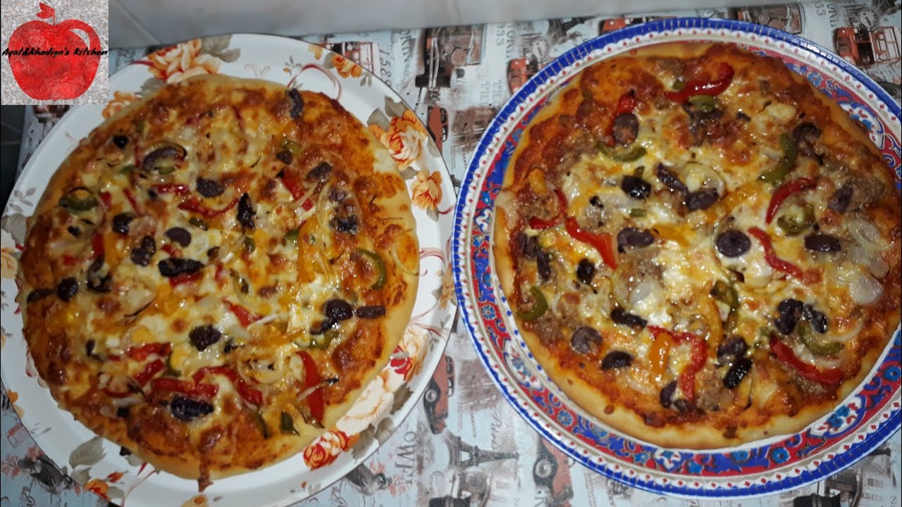 طريقة عمل البيتزا الإيطالية🍕(بيتزا المحلات)💃بعجينة هاشة🍚والطعم بيتي🙈ولا أروع😋لازم تجربوها✌الحلقة139❤