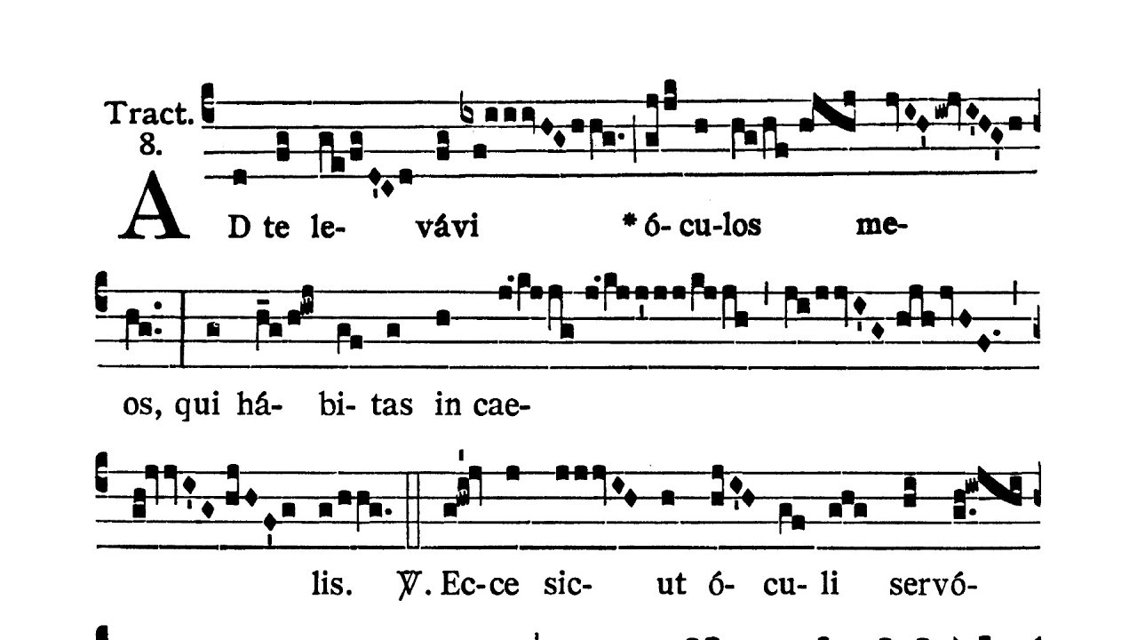 Dominica III in Quadragesima - Tractus (Ad te levavi)