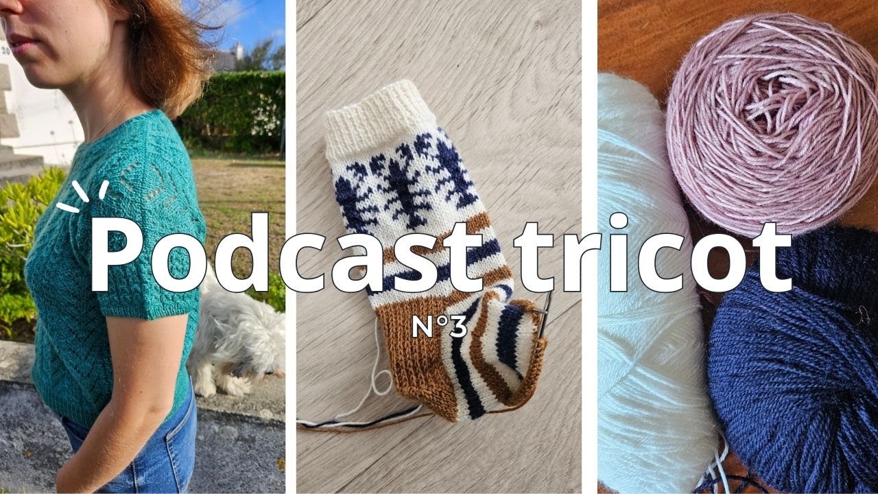 Podcast tricot n°3 - deux tops, un pull, un gilet, une paire de chaussettes...