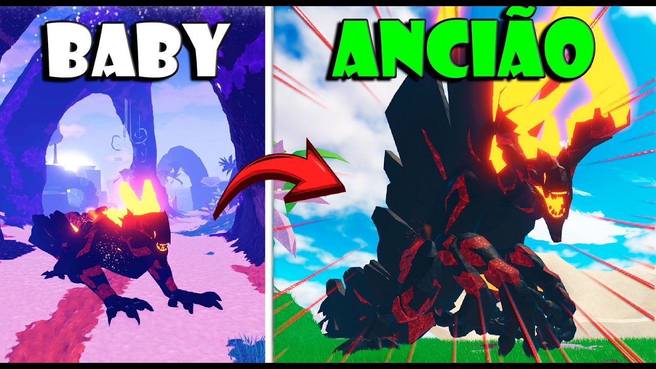 Sobrevivendo com Kaiju de lava | Creatures of Sonaria - ROBLOX (PT-BR)