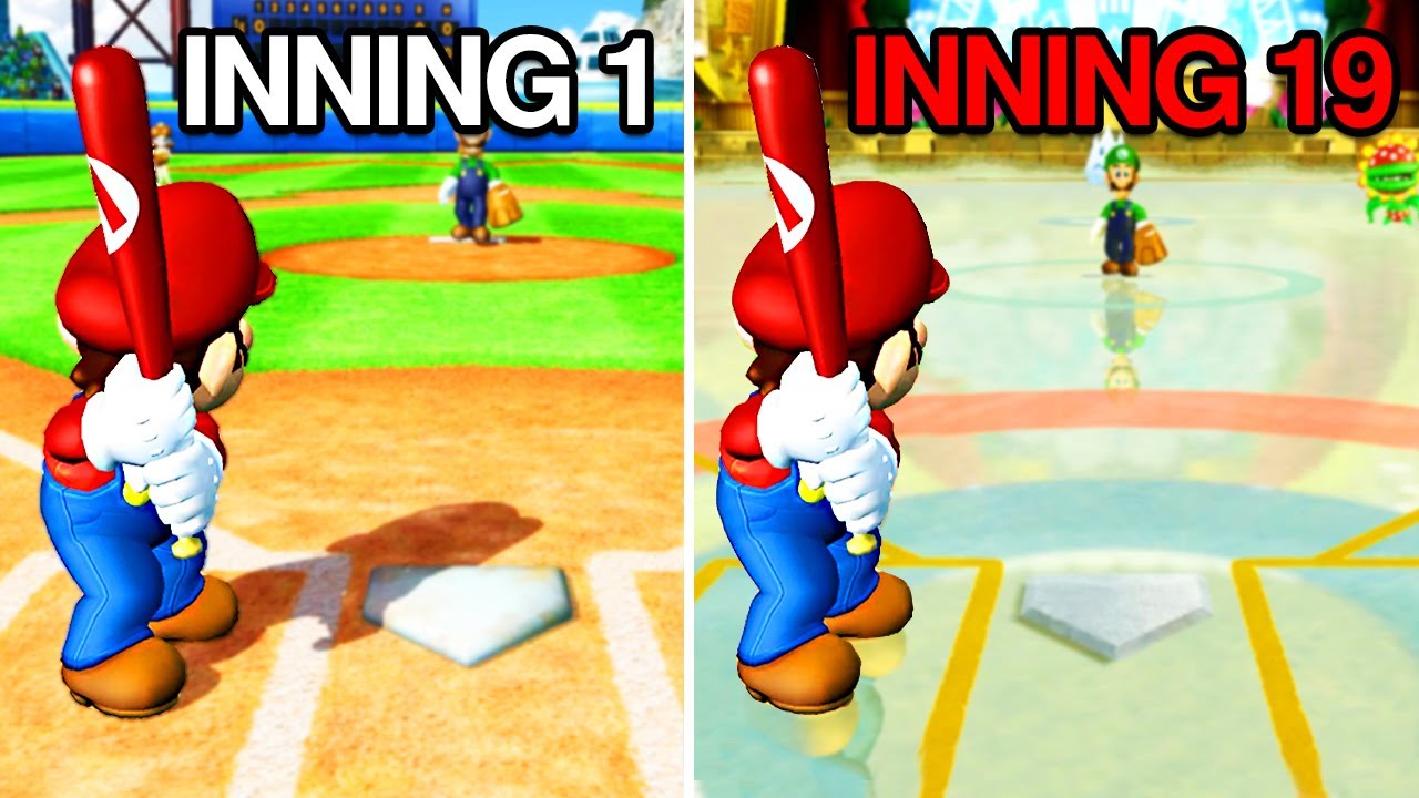 What if the Field Changed Every Inning in Mario Super Sluggers?