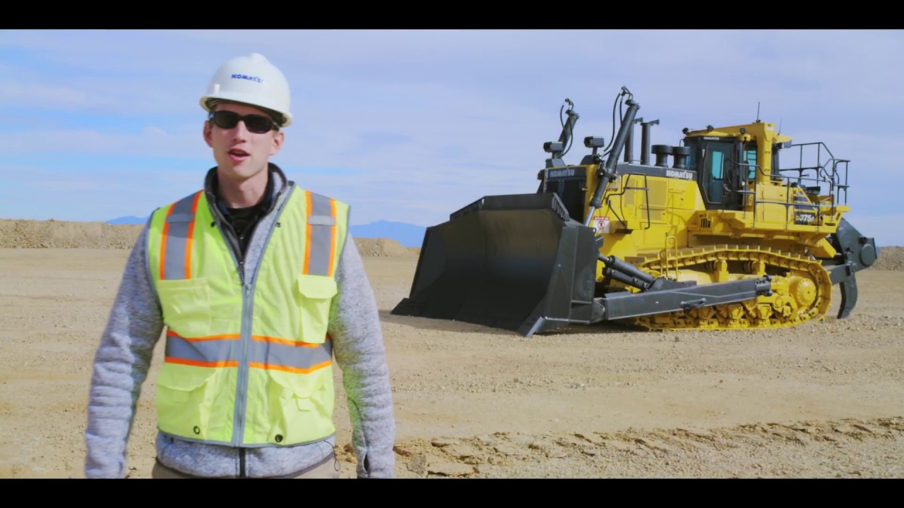 Komatsu D375A-8 Dozer component location