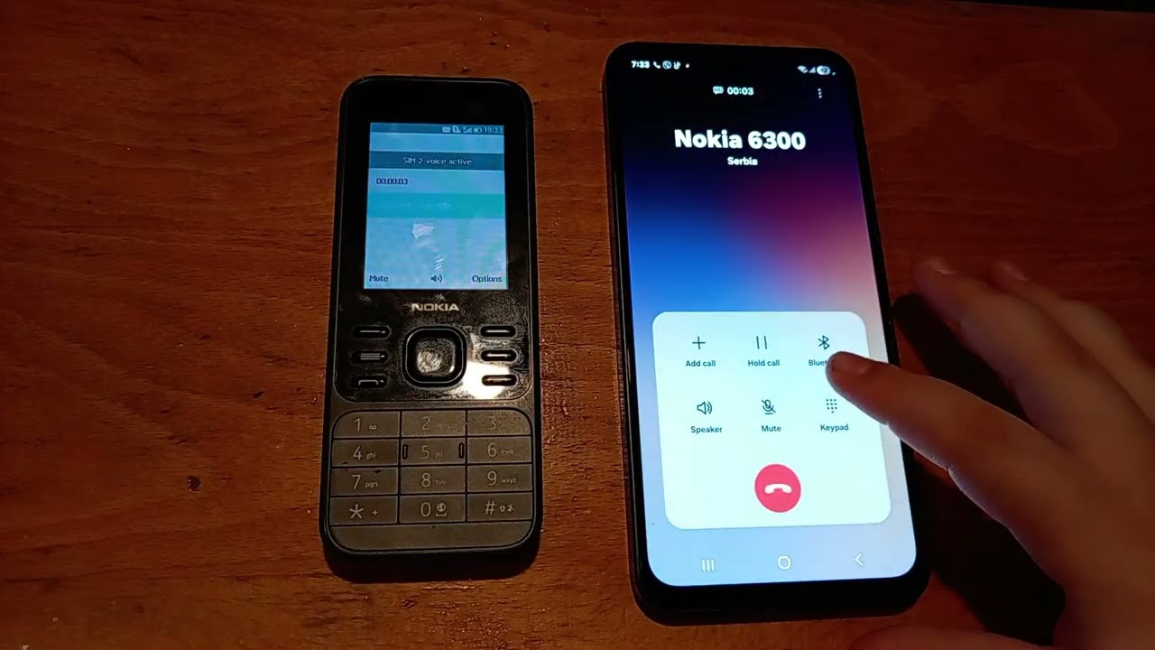 Incoming Call at the same time Nokia 6300 & Samsung Galaxy A17