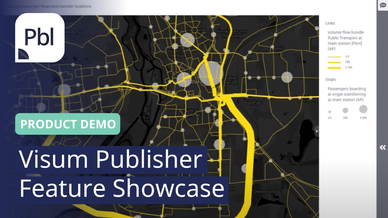 Visum Publisher Feature Showcase | PTV Visum Publisher | Product Demo