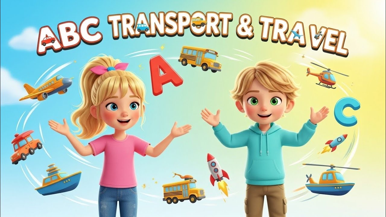 ABC Vehicle Song 🚌🚀 Learn Letters with Cars, Buses & Rockets | Kids Learning