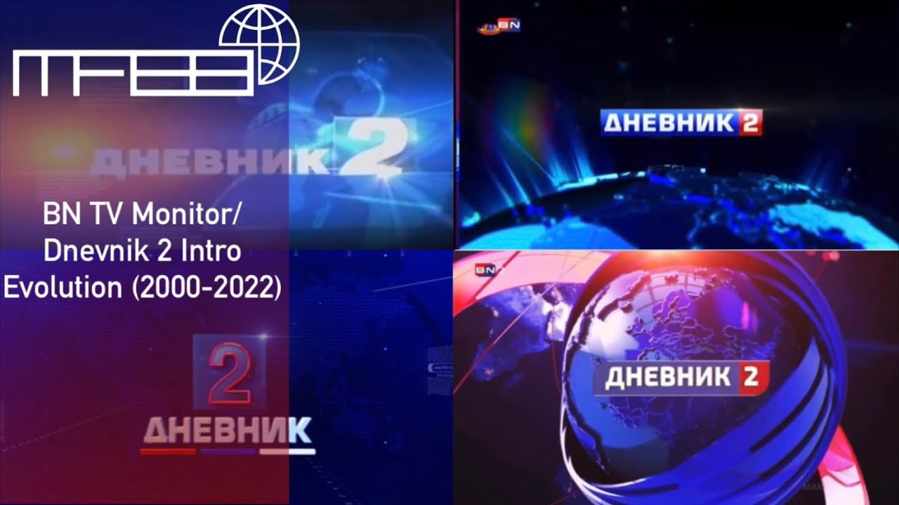 Évolution des génériques Dnevnik 2/Monitor de RTV BN/BN TV (2000-2022) (BN TV news intros evolution)