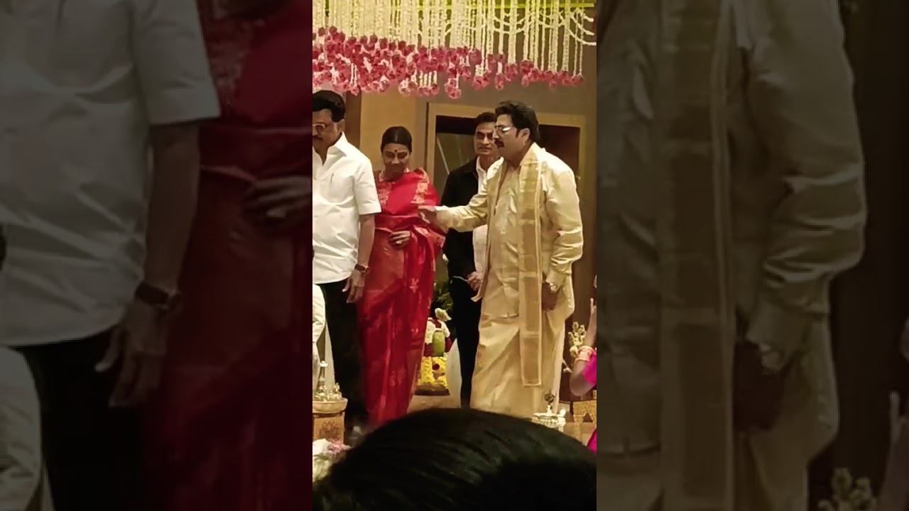 Mu Ka Muthu Granddaughter's engagement, CM MK Stalin visited