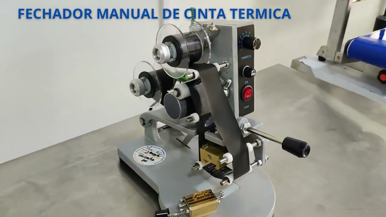🌟COMO FUNCIONA UN LOTEADOR Y FECHADOR MANUAL DE CINTA TERMICA HOT ROLL👍 PARA BOLSAS, ETIQUETAS ETC