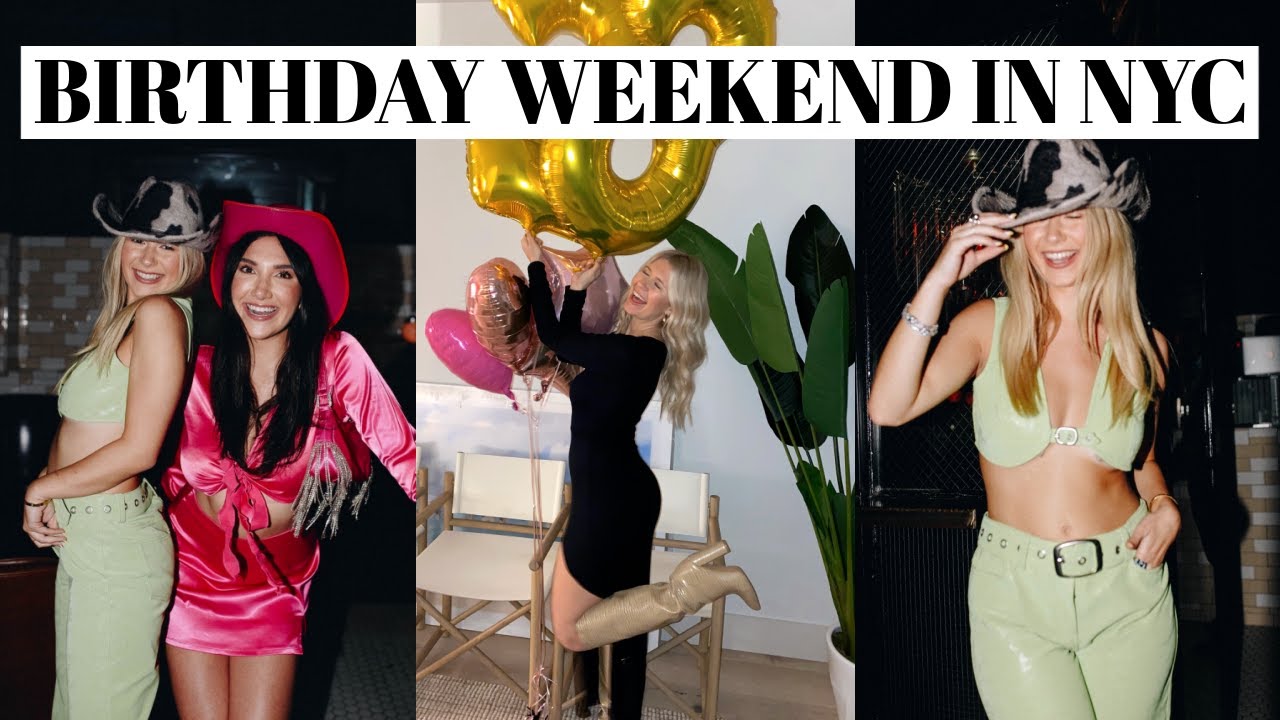 NYC birthday weekend in my life: disco cowboy party, what i wore, bday surprises