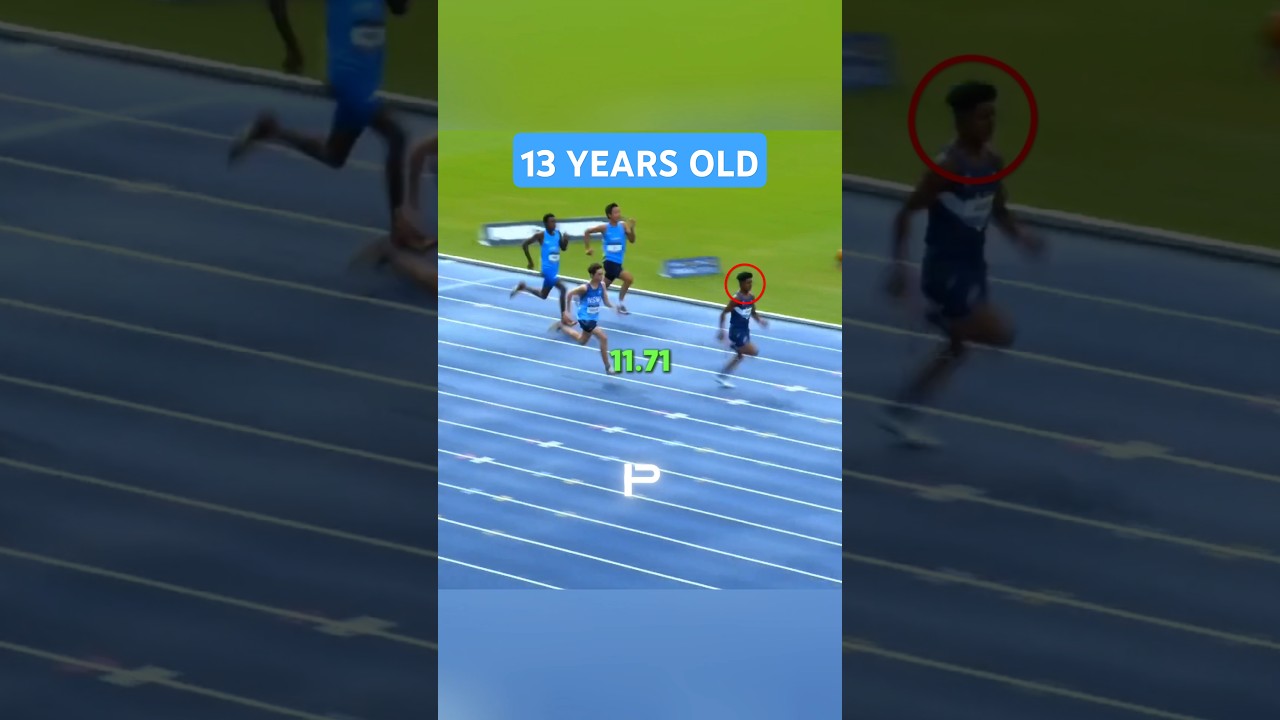 13 Year Old Runs SHOCKING 100M 😳🔥