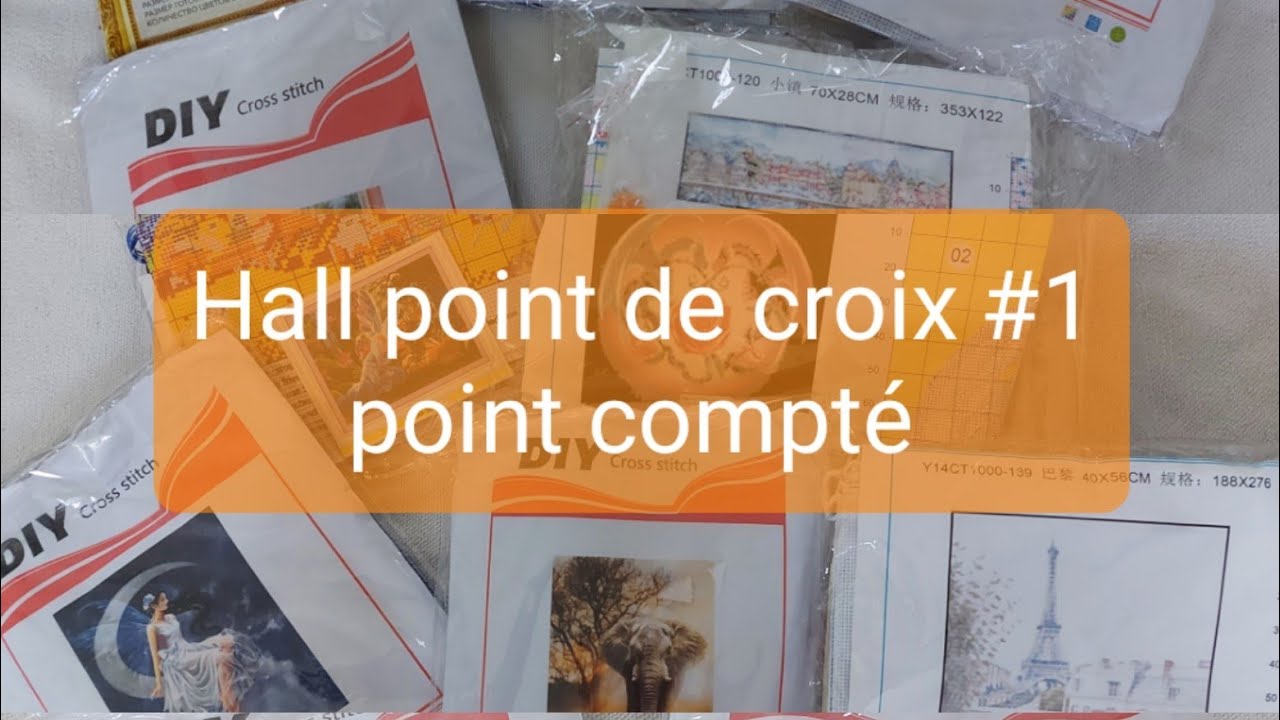 Hall point de croix #1 - point compté et blabla droit d'auteur #pointdecroix #crossstitch