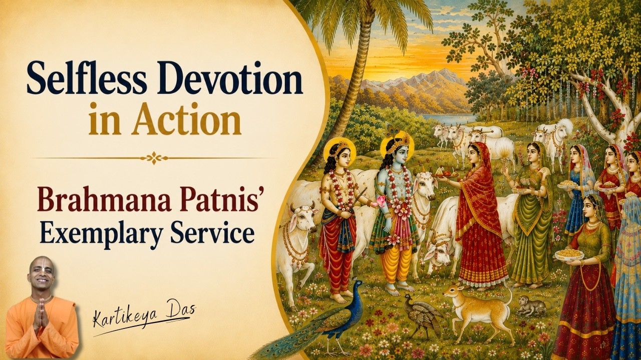 Selfless Devotion in Action: Brahmana Patnis' Exemplary Service | Kartikeya Das
