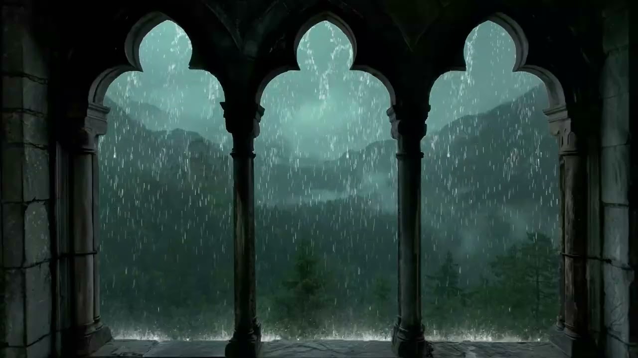 Stress Relief and Deep Sleep | Peaceful Piano + Rain Ambience, Relaxing Music For Insomnia, Chilling