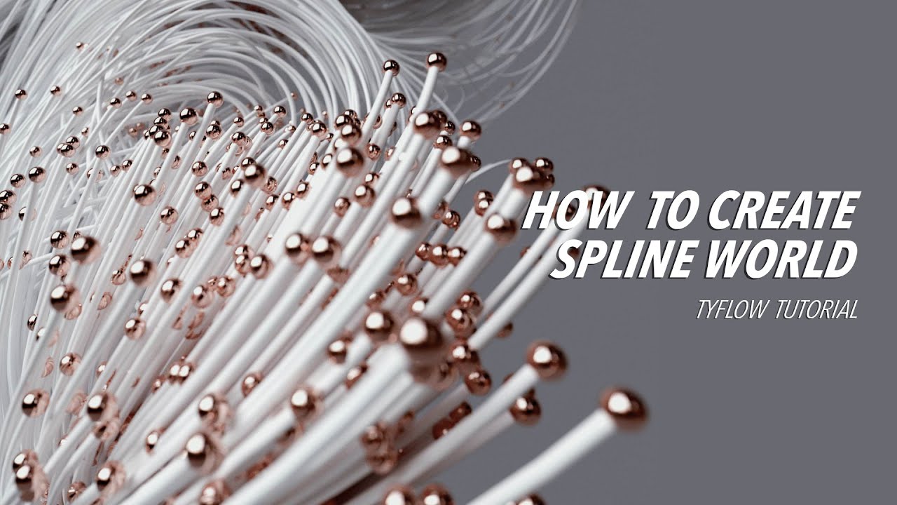 Create spline world | Tyflow Tutorial