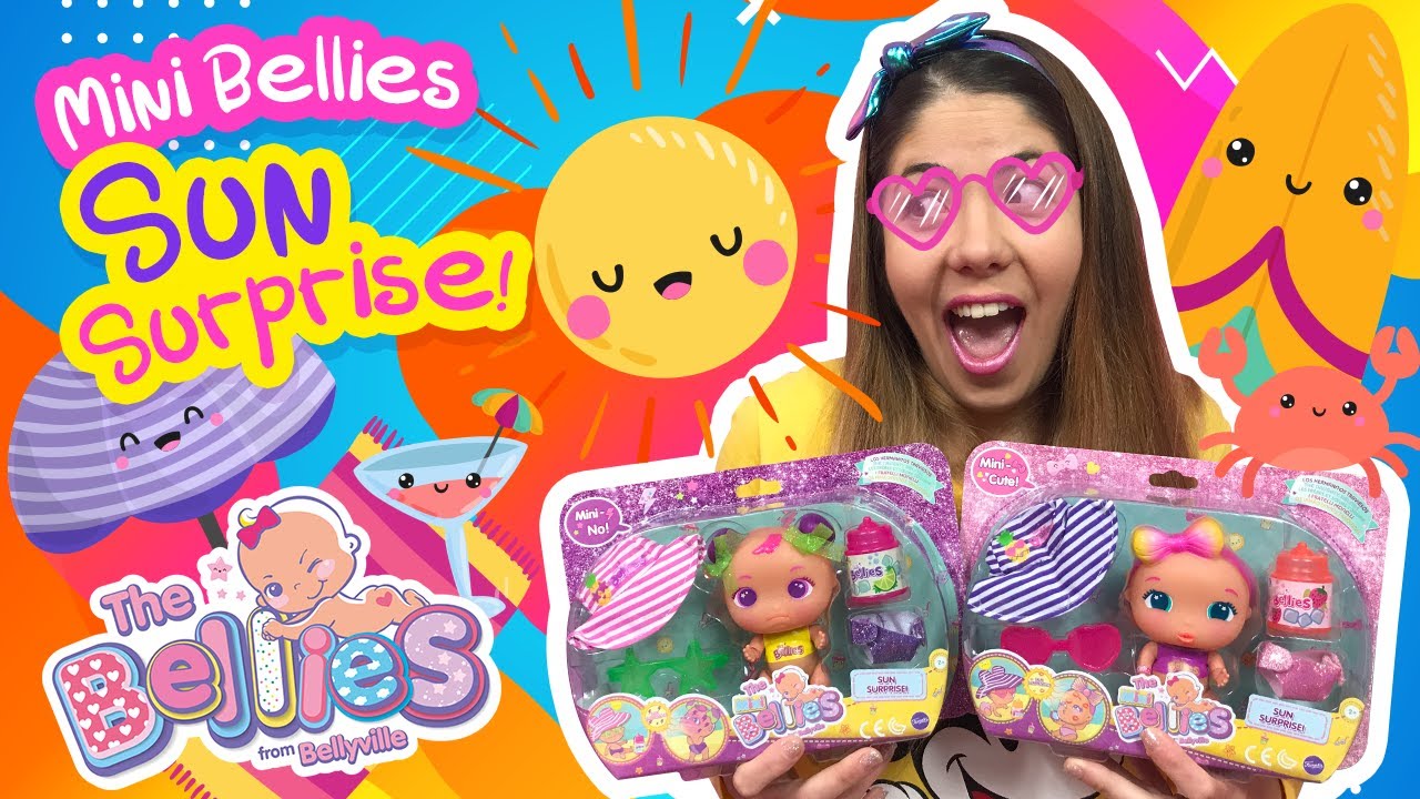 &iexcl;NUEVAS! Mini Bellies SUN SURPRISE☀️👒🕶MINI NO⚡️| MINI CUTE💋[BELLIES de VERANO] The Bellies Babies