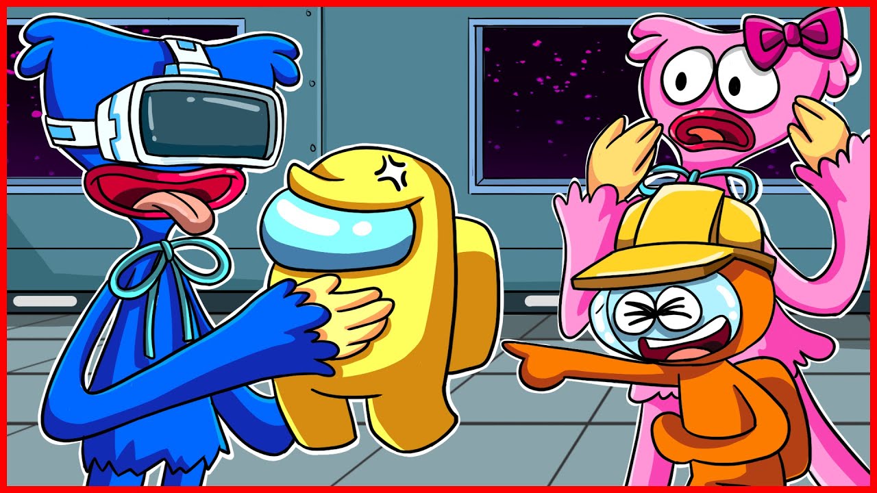 HUGGY WUGGY IS SO SAD WITH Among Us & Engineer! Poppy Playtime Best Animation #25