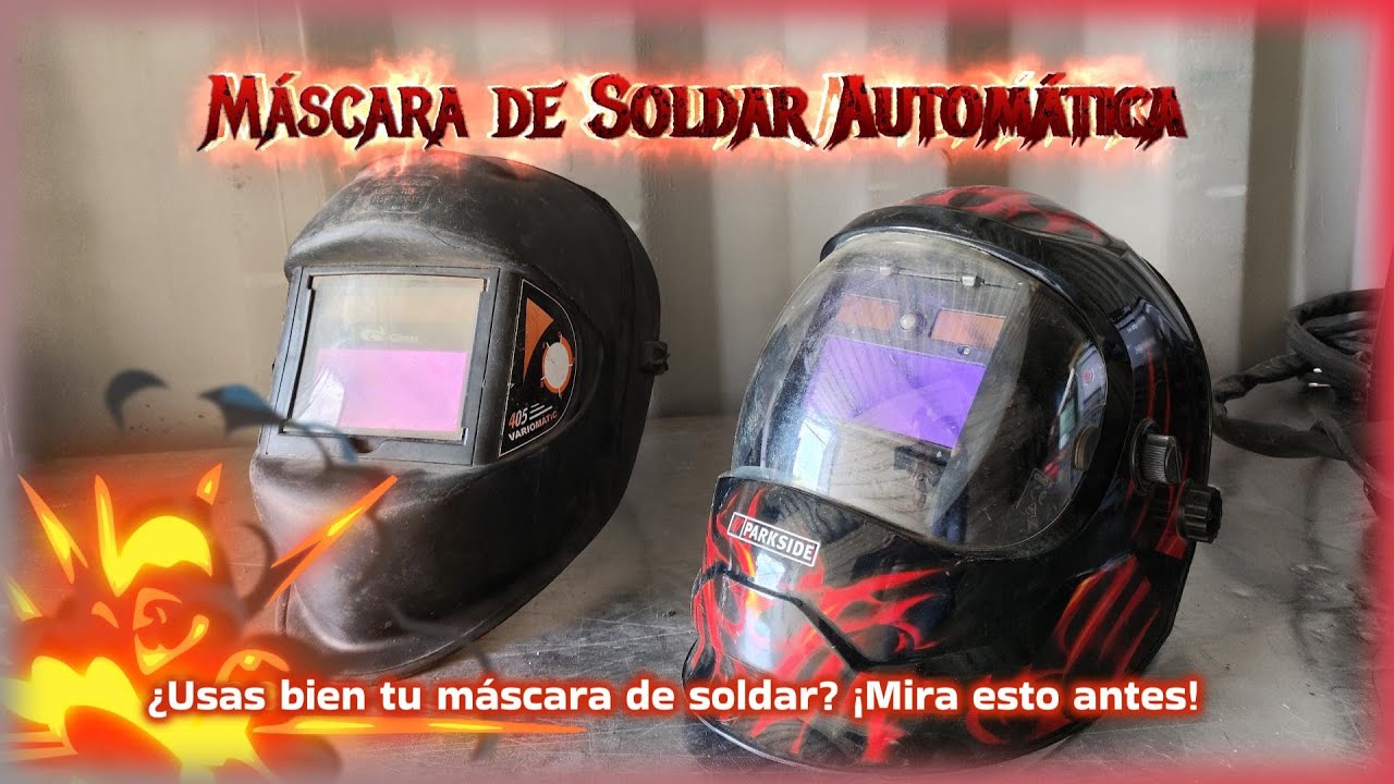 ✅Máscara de Soldar Automática Parkside : Protección Inteligente para Soldadores