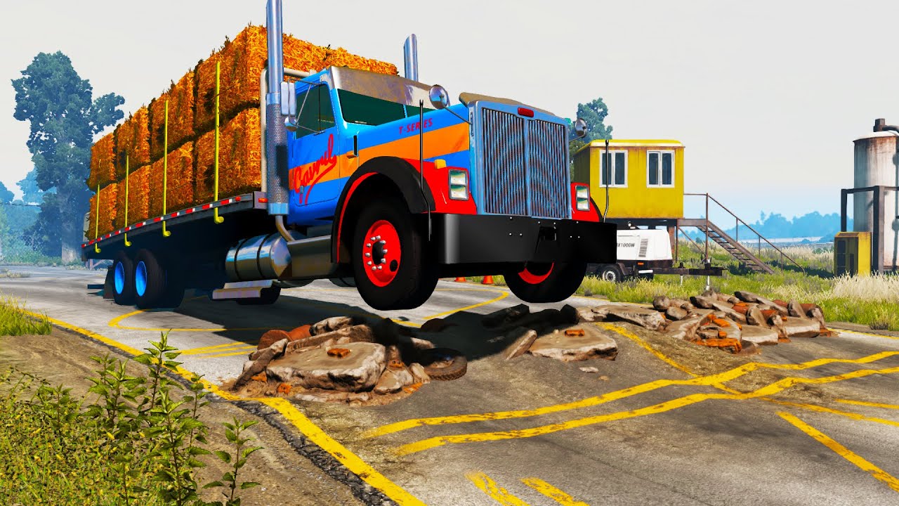 Weird Speed Bumps vs Cars #7 | BeamNG DRIVE