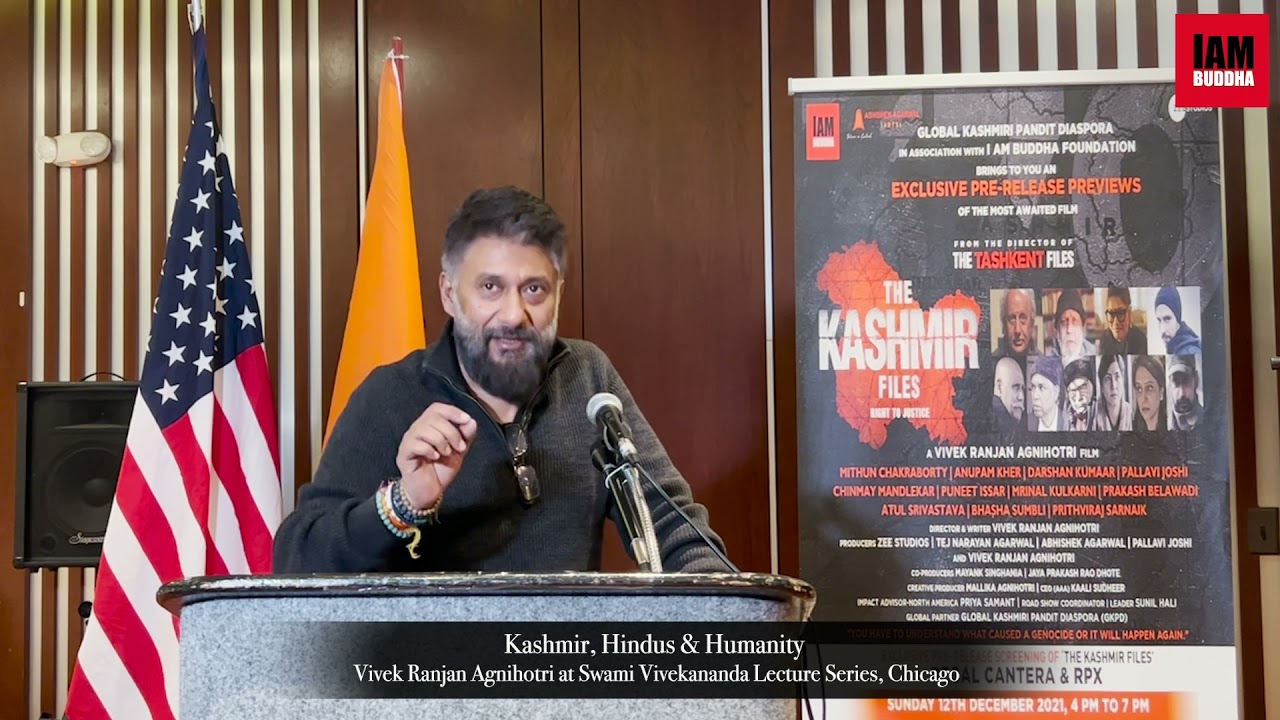 Kashmir, Hindus & Humanity | Vivek Agnihotri at Swami vivekananda Lecture Series, Chicago