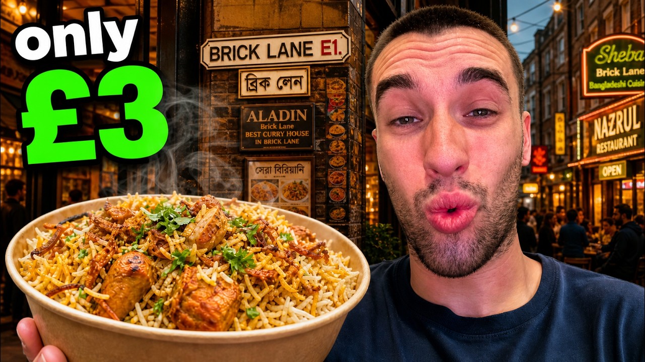 The ULTIMATE Brick Lane London Cheap Eats Food Tour 🇬🇧