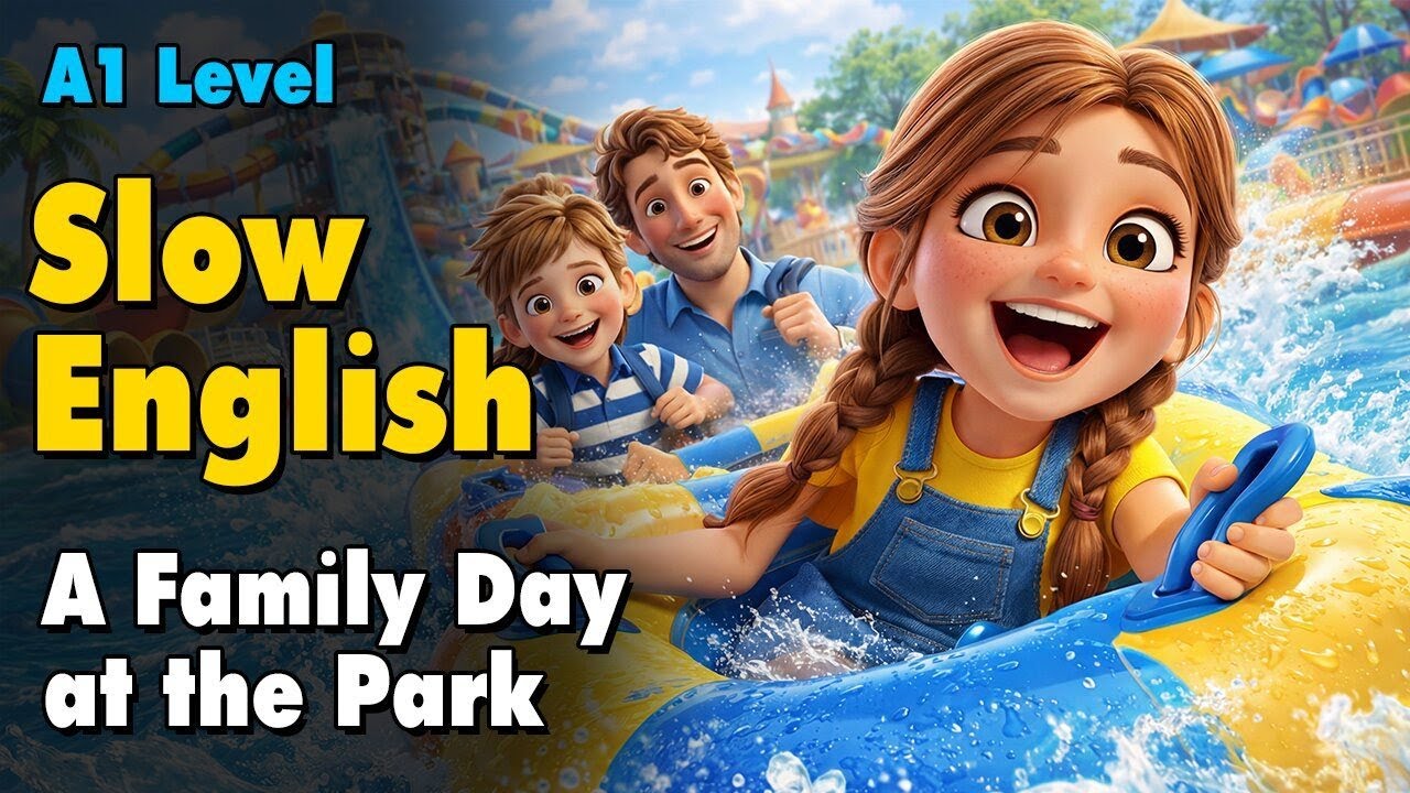 A Family Trip to the Theme Park | Slow English Listening for Beginners (A1 Level)