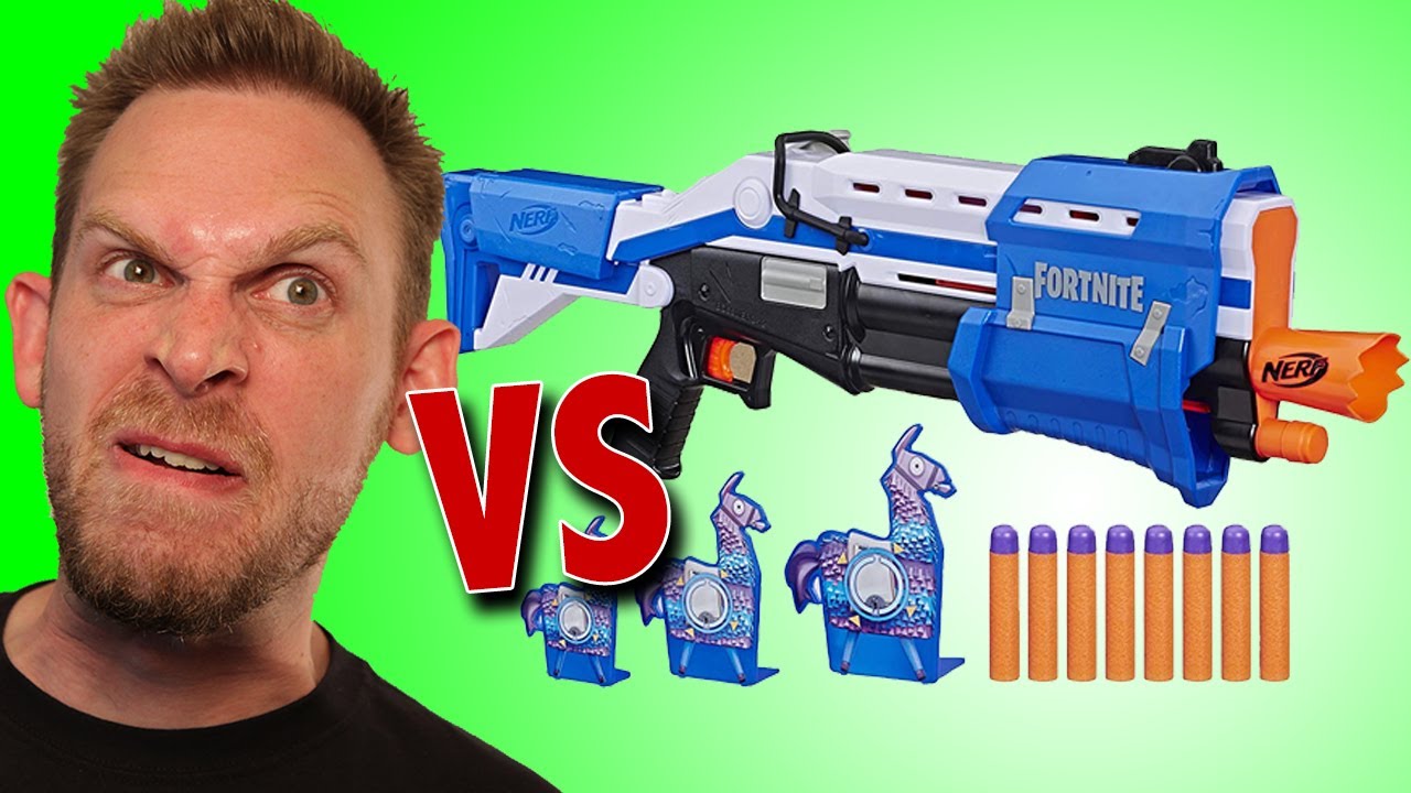 Nerf Fortnite TS-R Blaster with Llama Targets Unboxing