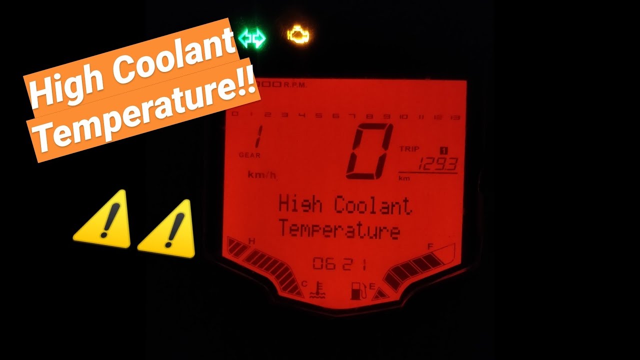 High Coolant Temperature warning on KTM Duke | Is it the sensors?