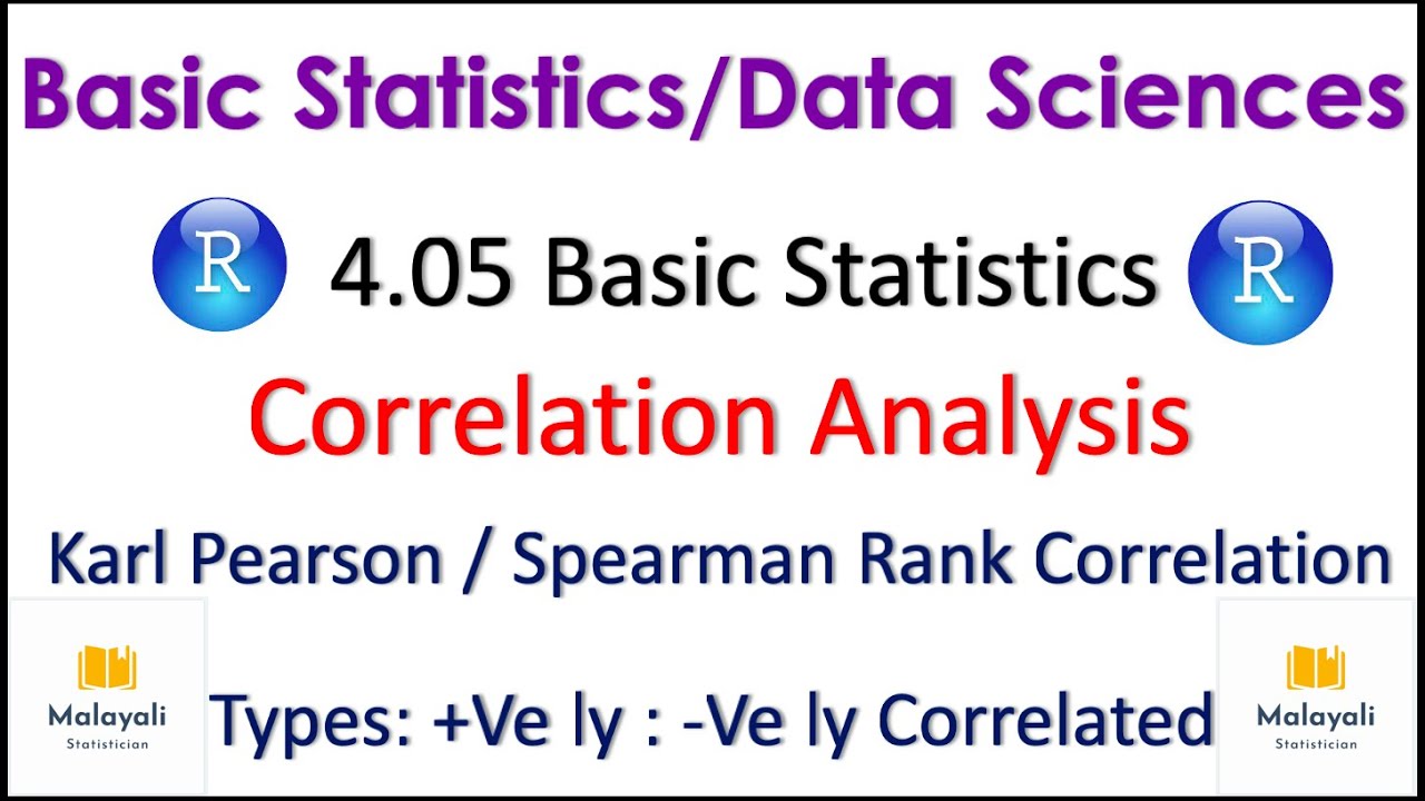 Basics of Correlation | 4.05: Basic Statistics | Correlation Analysis in Malayalam