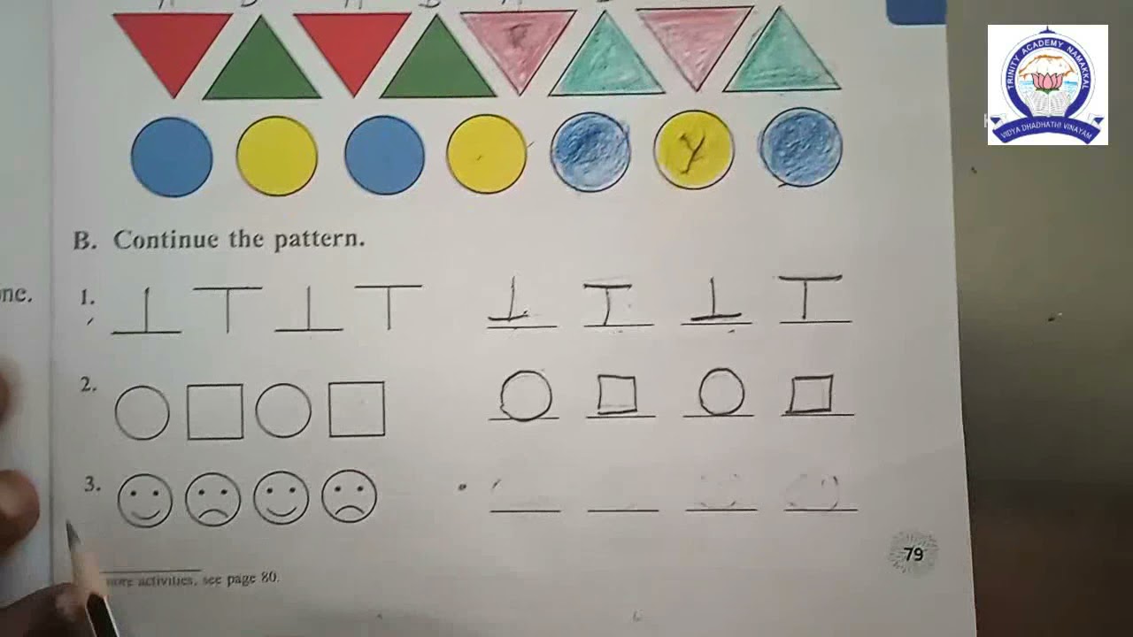 I STD term  3 maths class 1 unit  4 shapes and patterns part 2