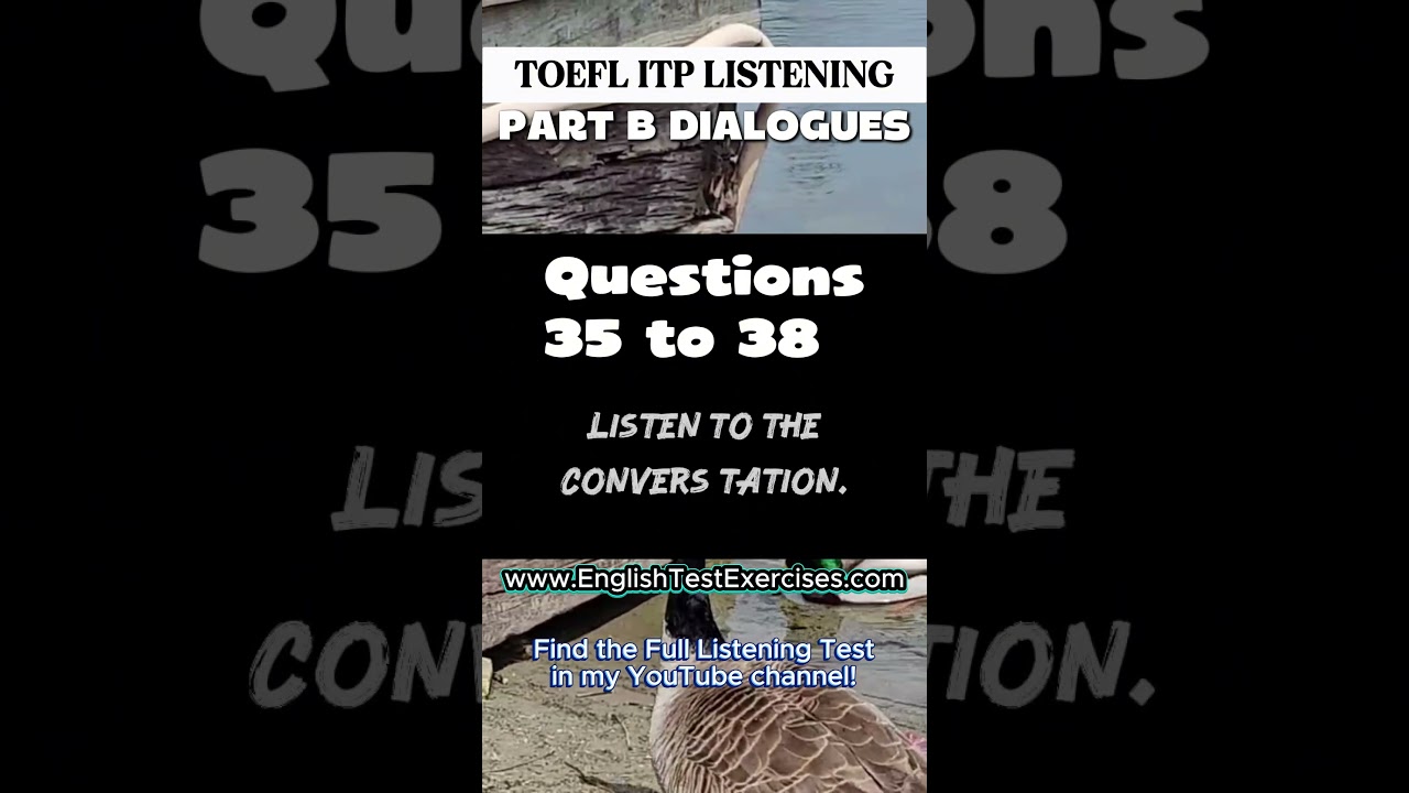 TOEFL ITP Listening Part B Practice 