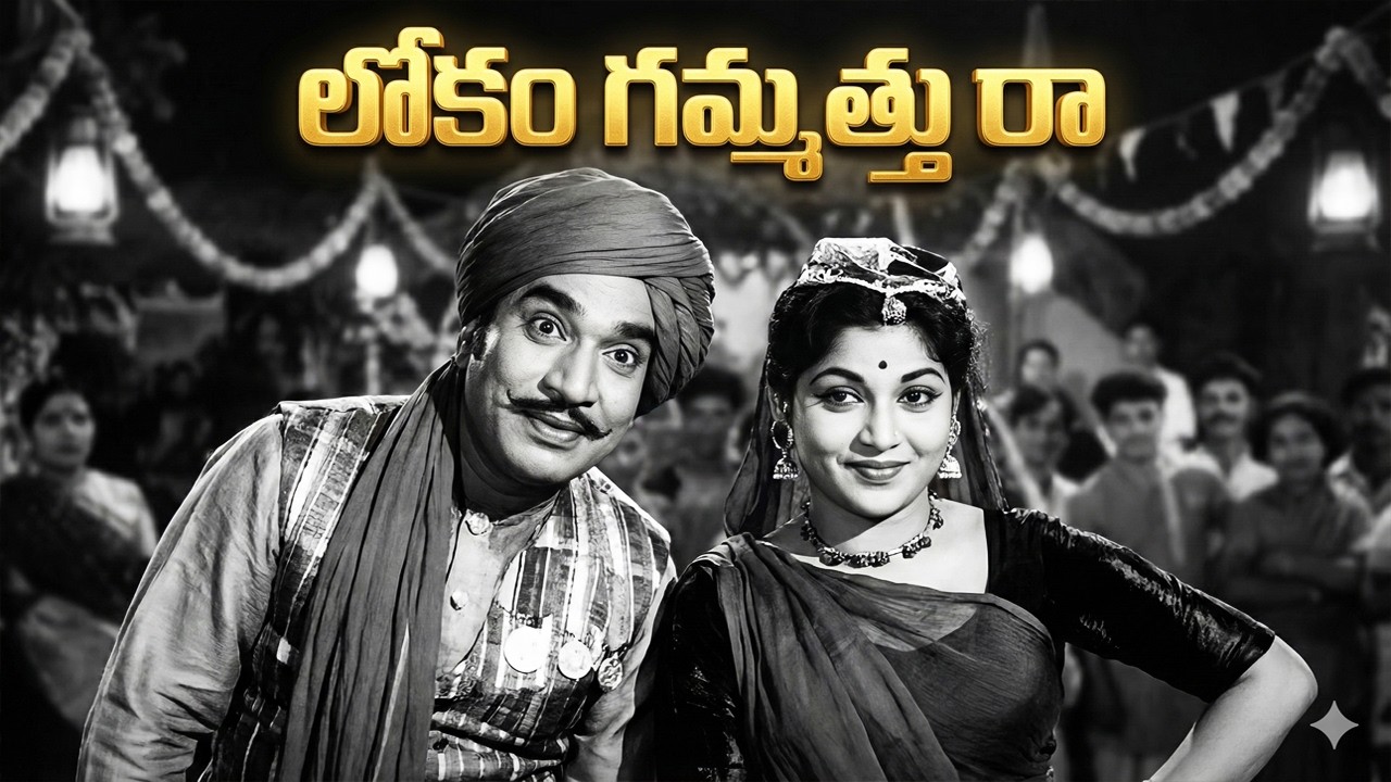 లోకం గమ్మత్తురా Lokam Gammattu Raa | Bhagya Rekha (1959) Classic Telugu Song | NTR | Relangi