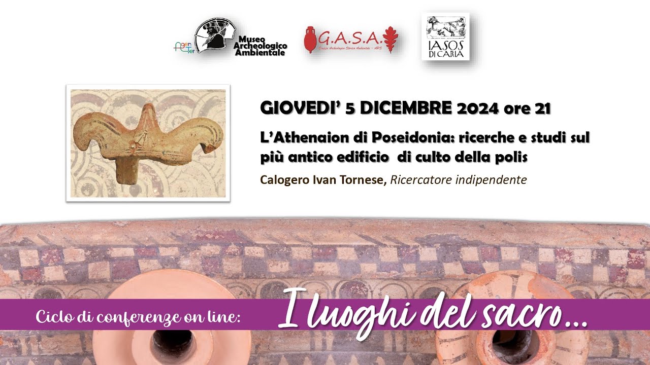 Conferenza: L’Athenaion di Poseidonia...