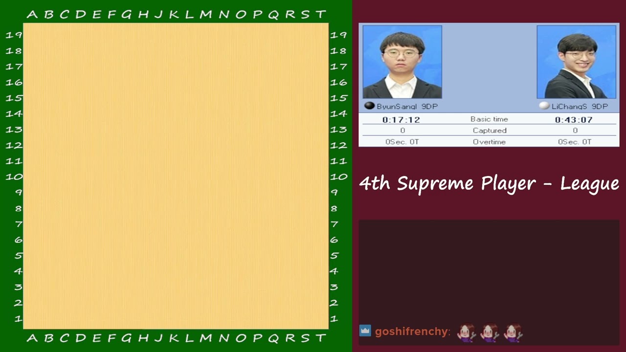 [EN/FR] 4th Supreme Player - League : Byun Sangil vs Lee Changseok
