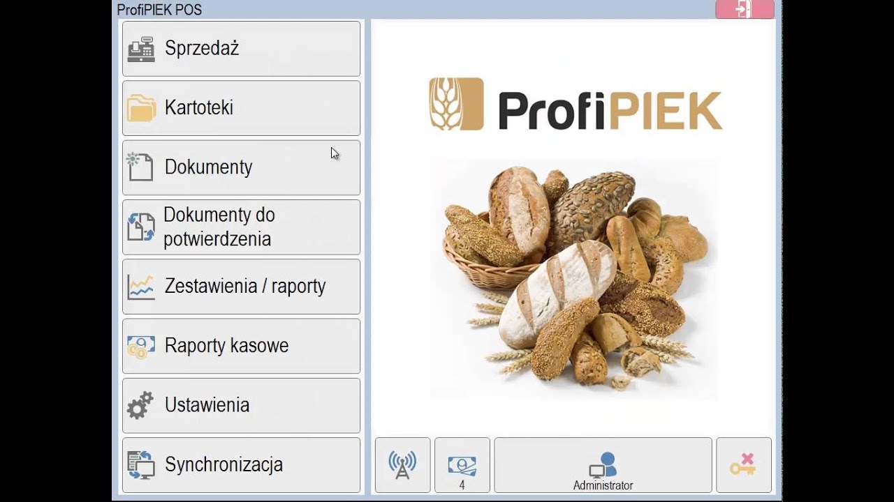 ProfiPIEK POS - sklepy firmowe. Program dla piekarni i cukierni