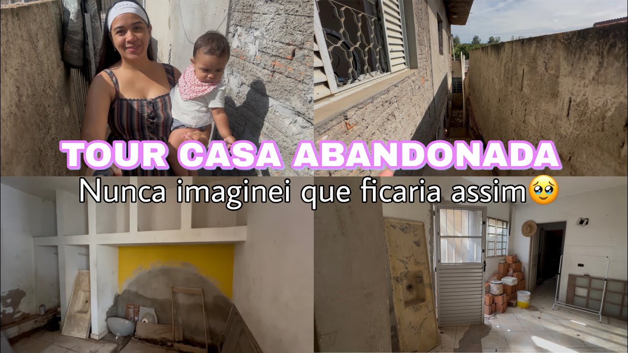 TOUR CASA DE 3 COMODOS | REALIDADE DA MINHA CASA ABANDONADA DEPOIS DE TEMPO 🏚️😩