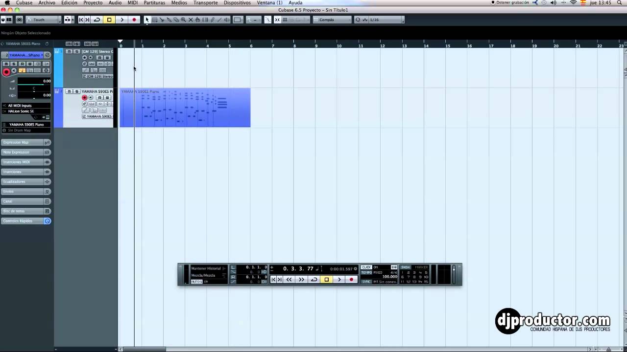 Tutorial Cubase Grabación MIDI y Cuantización (1) - Español