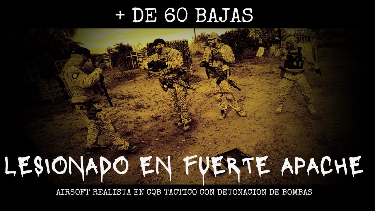 Lesionado en Fuerte Apache - Airsoft Realista en Cqb Tactico con detonacion de bomba y dominacion