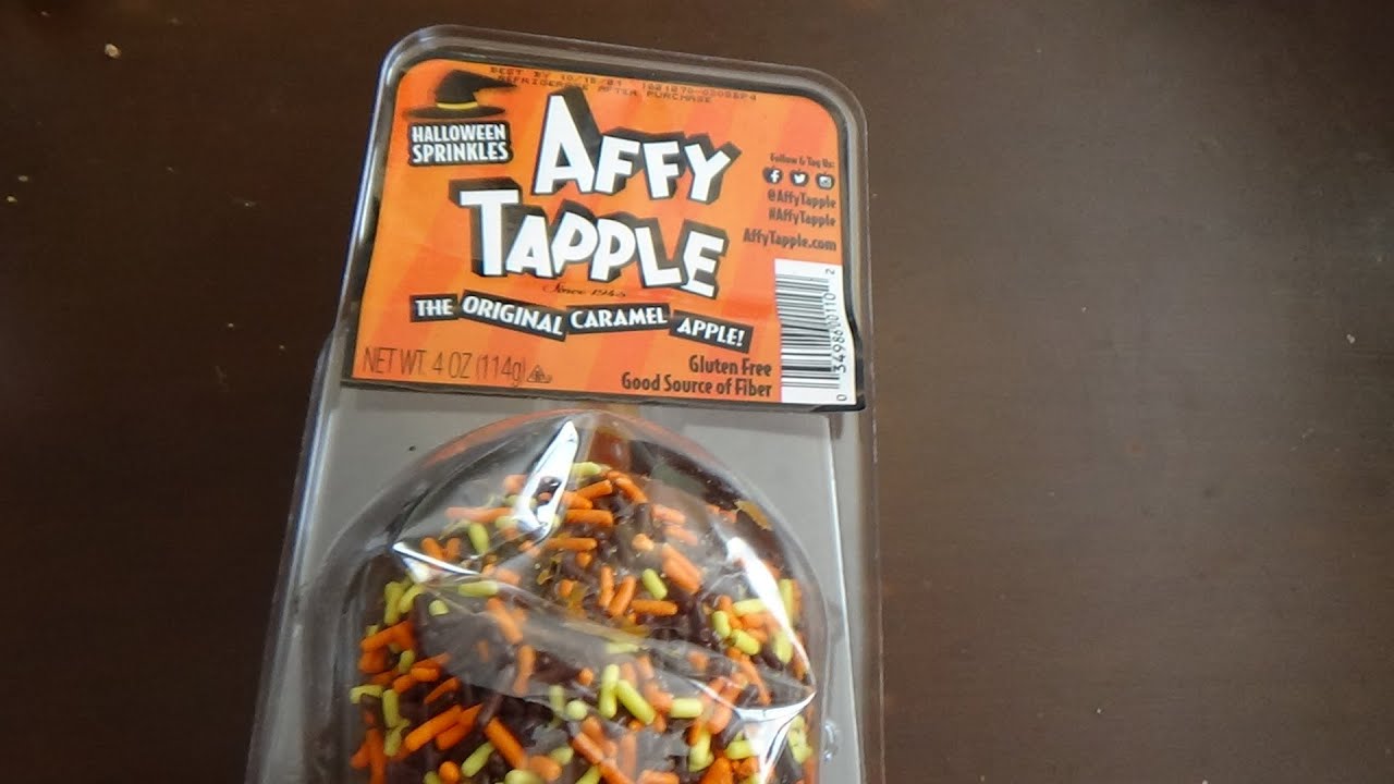 ASMR Eating Affy Tapple/w Halloween Sprinkles