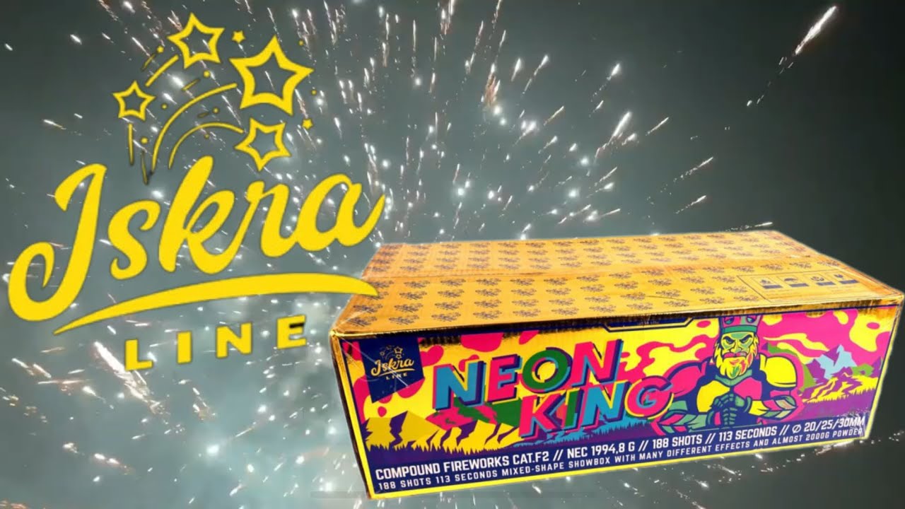 Iskra - Neon King 188 Schuss Feuerwerksverbund