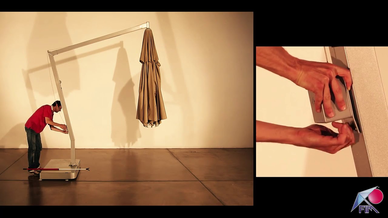 FIM - Capri,  side post umbrella - how to use