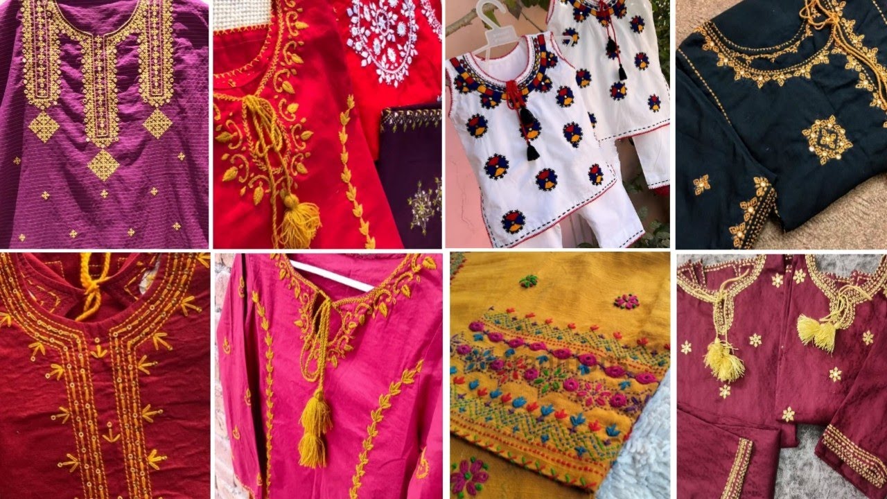 Latest Hand Embroideery Dress Designs For Baby Girls | Embroidery Work For Little Girls.