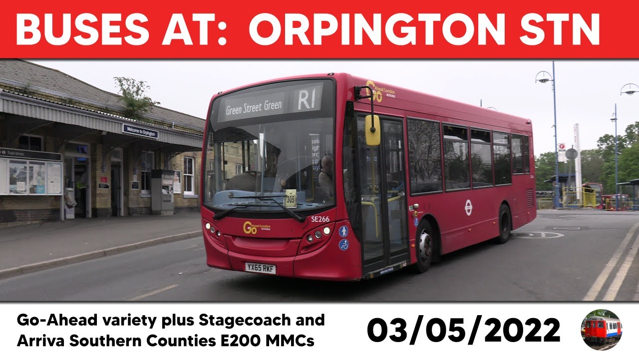 London buses at Orpington Station 03/05/2022