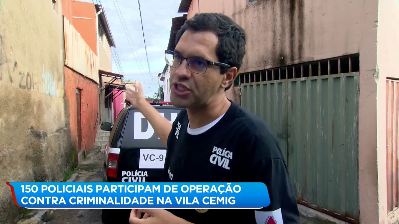 Polícia faz operação contra a criminalidade em comunidade de BH
