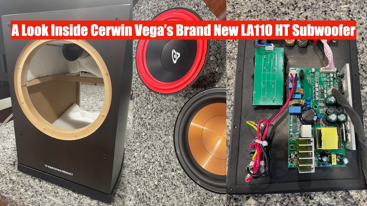 Взгляд изнутри на совершенно новый сабвуфер для домашнего кинотеатра Cerwin Vega LA110