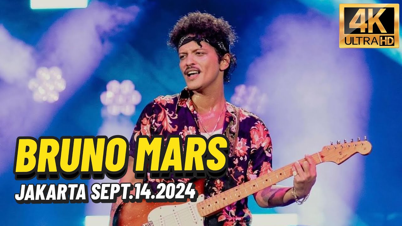 BRUNO MARS FULL CONCERT 4K LIVE IN JAKARTA INDONESIA [LAST DAY] sept.14.2024