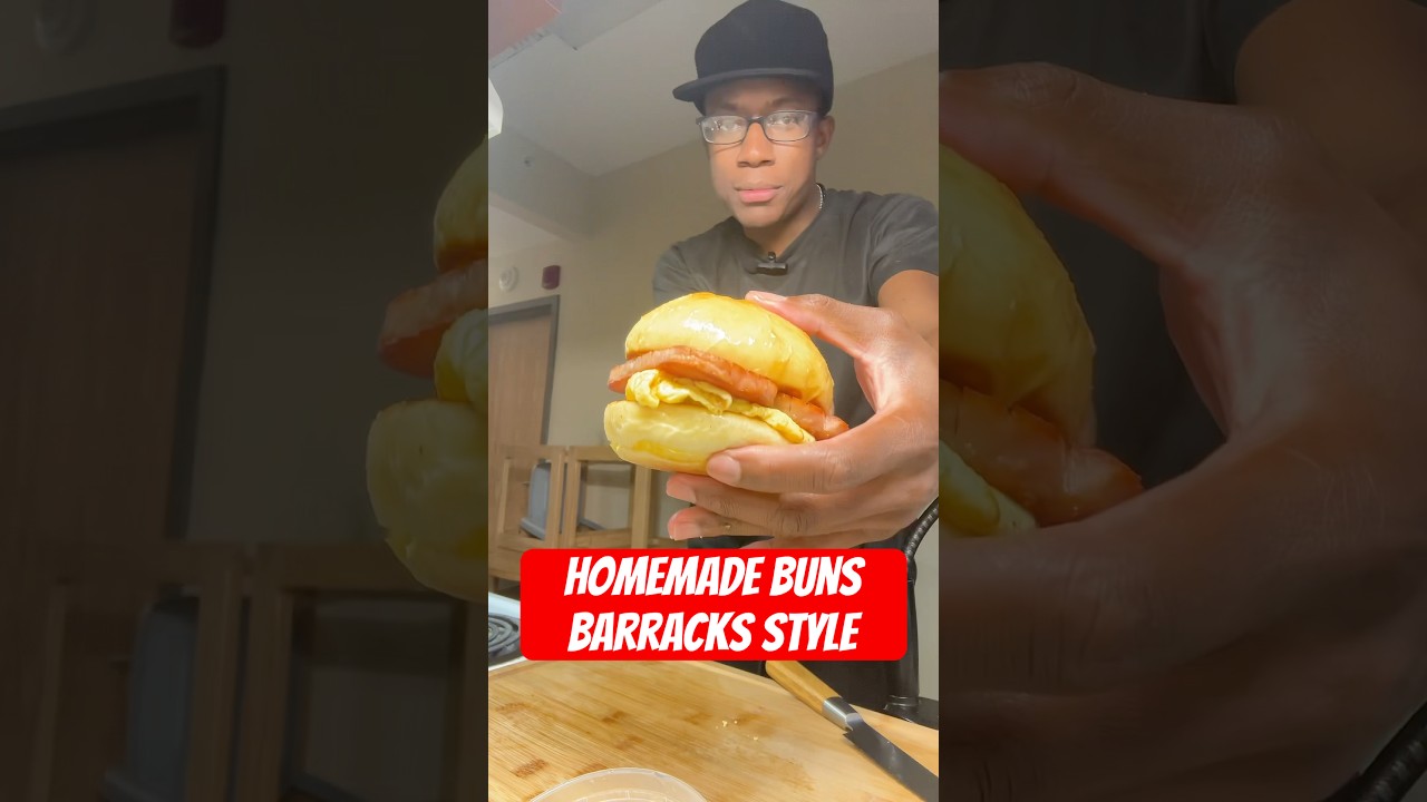 Homemade Buns in the barracks #92g #cooking #army #food #armylife #culinarybattle #plateup