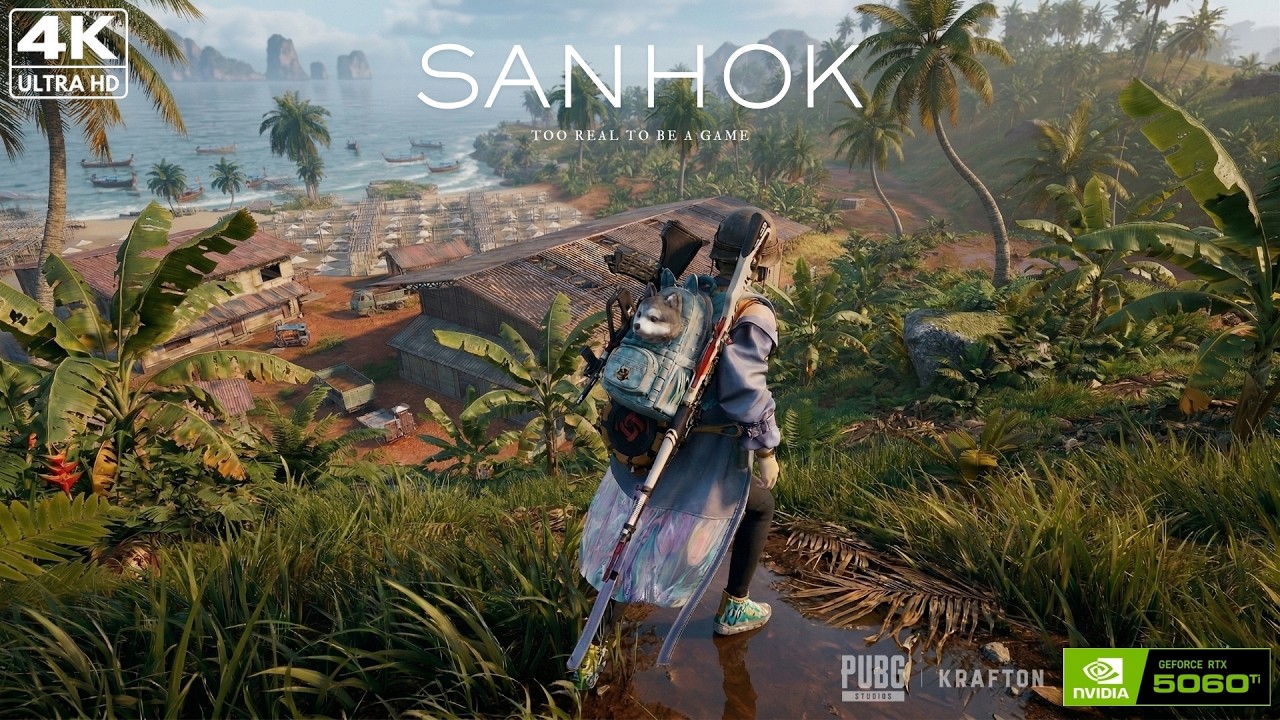 PUBG PC : Sanhok New Update - Solo TPP | RTX 5060 Ti + i5 14400F 4K 60 Fps ( No Commentary )