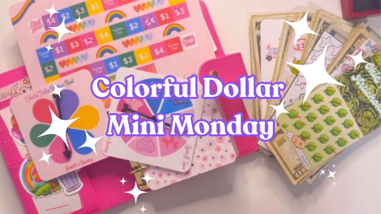 Cash Stuffing | Colorful Dollar Mini Monday