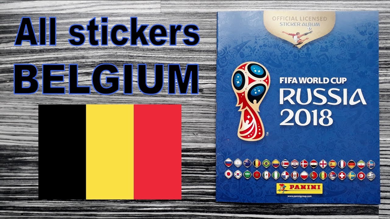 Complete BELGIUM stickers in Panini FIFA World Cup Album 