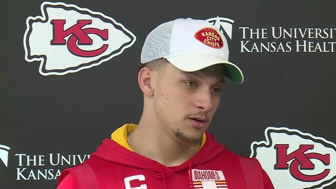 Patrick Mahomes and Andy Reid speak to the media following the collapse of Bills safety Damar Hamlin